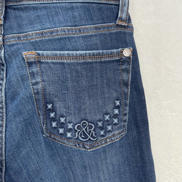 Rock & Republic Berlin Stretch Jeans Skinny Low Rise‎ Dark Wash Denim Size 10 - Picture 8 of 12